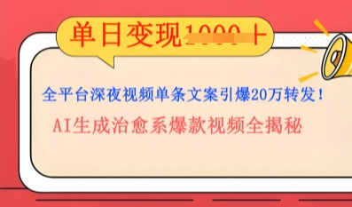 全平台深夜文案新风口：DeepSeek生成百万播放量金句，治愈系内容涨粉速度快4倍-学小盏