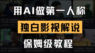 用AI做第一人称独白影视解说，手把手教学，保姆级教程-学小盏