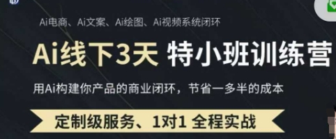 AI实操培训第20-21期线下，0基础保姆级教程，3月最新整理，企业获客、降本增效、打造超级个体-学小盏